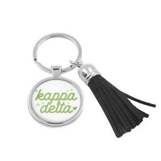 Kappa Delta Stars Tassel Keychain