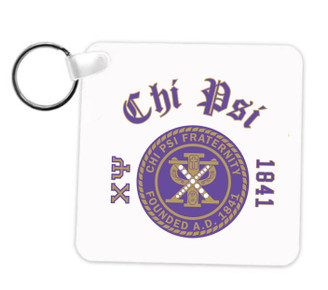 Chi Psi Crest Key Chain
