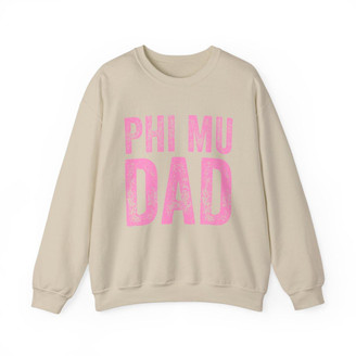  Phi Mu Dad Crewneck Sweatshirts 