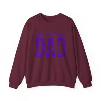  Sigma Alpha Omega Dad Crewneck Sweatshirts 