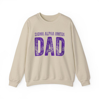  Sigma Alpha Omega Dad Crewneck Sweatshirts 