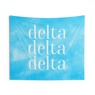 Delta Delta Delta Indoor Wall Tapestries