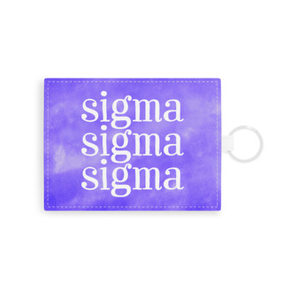 Sigma Sigma Sigma Leather Card Holder