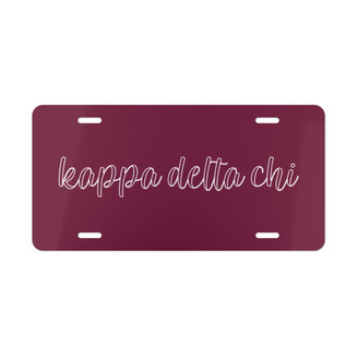  Kappa Delta Chi Kem License Plate 