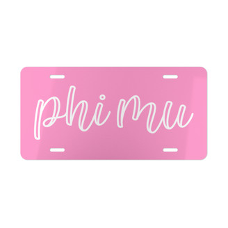 Phi Mu Kem License Plate