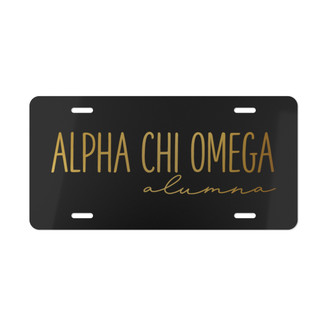 Alpha Chi Omega Alumna License Cover