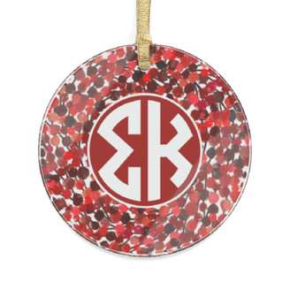 Sigma Kappa Wreath Acrylic Ornaments