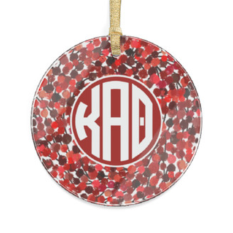 Kappa Alpha Theta Wreath Acrylic Ornaments