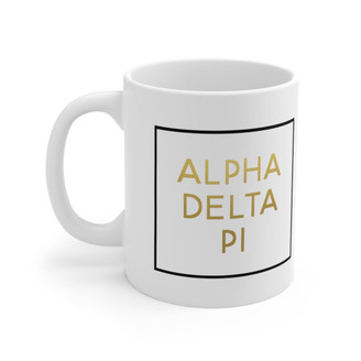  Alpha Delta Pi Gold Box Coffee Mugs 