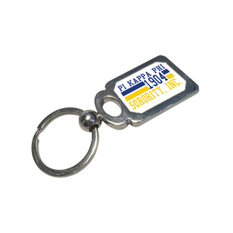 Pi Kappa Phi Chrome Established Key Chain