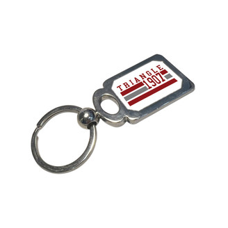 Triangle Chrome Established Key Chain