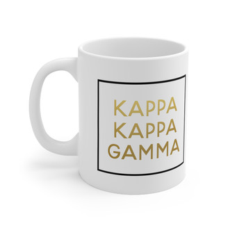 Kappa Kappa Gamma Gold Box Coffee Mugs