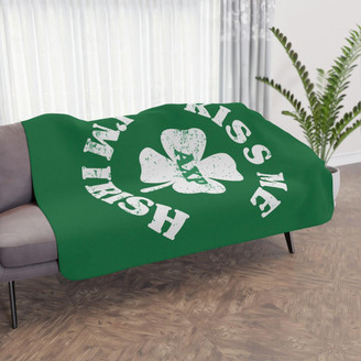  Kiss Me I'm Irish Sherpa Blanket - Giant Size! 