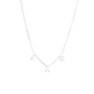 Kappa Alpha Theta Silver Letter Necklaces