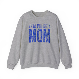 Zeta Phi Beta Mom Crewneck Sweatshirts