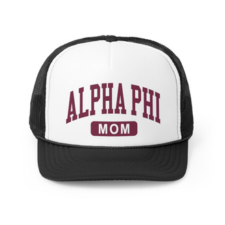 Alpha Phi Mom Varsity Trucker Caps