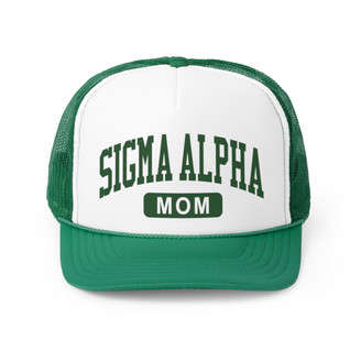 Sigma Alpha Mom Varsity Trucker Caps