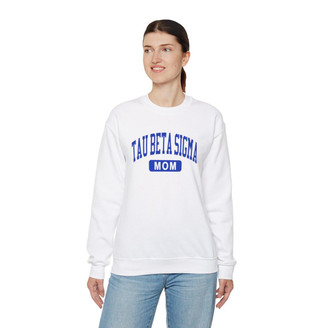  Tau Beta Sigma Mom Varsity Crewneck Sweatshirts 
