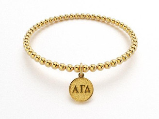  Alpha Gamma Delta Beaded Bracelet 