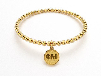 Phi Mu Beaded Bracelet