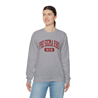 Phi Sigma Rho Mom Varsity Crewneck Sweatshirts