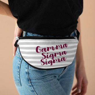 Gamma Sigma Sigma Striped Fanny Pack