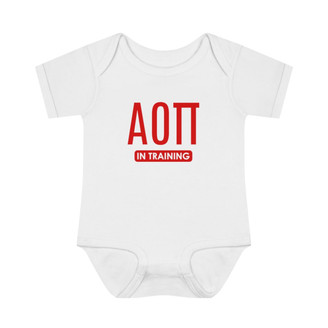  Alpha Omicron Pi In Training Onesie 