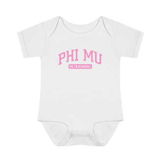 Phi Mu In Training Onesie
