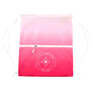 Sorority Shop Alpha Sigma Alpha Drawstring Cinch Bag 