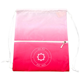 Sorority Shop Phi Mu Drawstring Cinch Bag 
