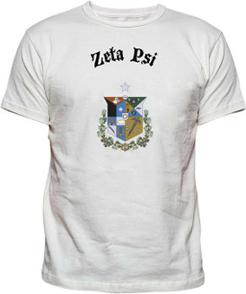 Printify Zeta Psi Vintage Crest Cotton Tee 