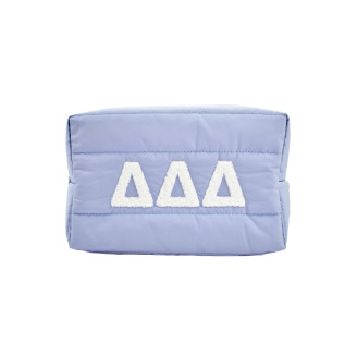 Delta Delta Delta Puffer Style Makeup Bag