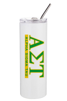 Alpha Sigma Tau Classic Skinny Tumbler