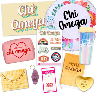 Chi Omega Celebrate Sisterhood Sorority Gift Box - 10 Items!