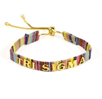 Sorority Shop Sigma Sigma Sigma Woven Bracelet 