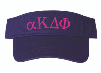 Alpha Kappa Delta Phi Greek Letter Visor