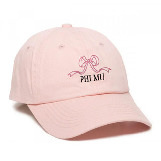  Phi Mu Bows Baseball Cap 