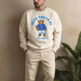  Beta Theta Pi Teddy Bear Crewneck Sweatshirt 