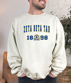  Zeta Beta Tau Athlete Crewneck Sweatshirt 