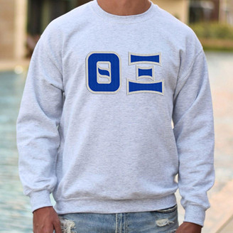  Theta Xi - 2 Day Ship Twill Crewneck Sweatshirt 