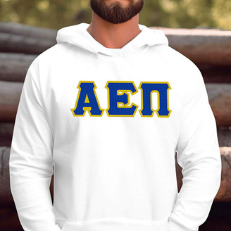  Alpha Epsilon Pi Fraternity - 2 Day Ship Twill Hooded Sweatshirt 