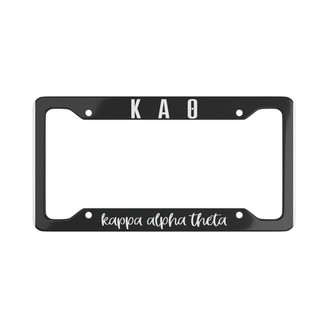 Kappa Alpha Theta Script License Plate Frames