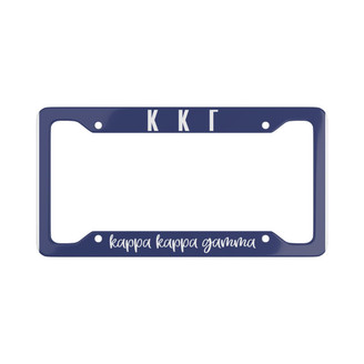  Kappa Kappa Gamma Script License Plate Frames 