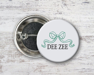  Delta Zeta Nickname Bow Pin Buttons 