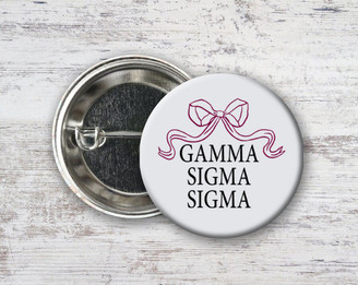  Gamma Sigma Sigma Nickname Bow Pin Buttons 