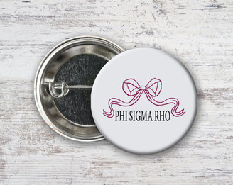  Phi Sigma Rho Nickname Bow Pin Buttons 