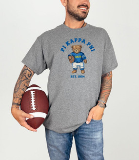  Pi Kappa Phi Teddy Bear Football T-Shirt 