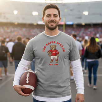 Tau Kappa Epsilon Teddy Bear Football T-Shirt