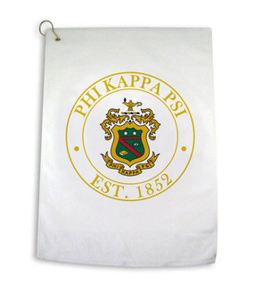 Greekgear Phi Kappa Psi Crest Golf Towel 