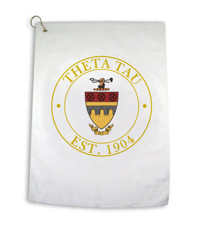 Greekgear Theta Tau Crest Golf Towel 